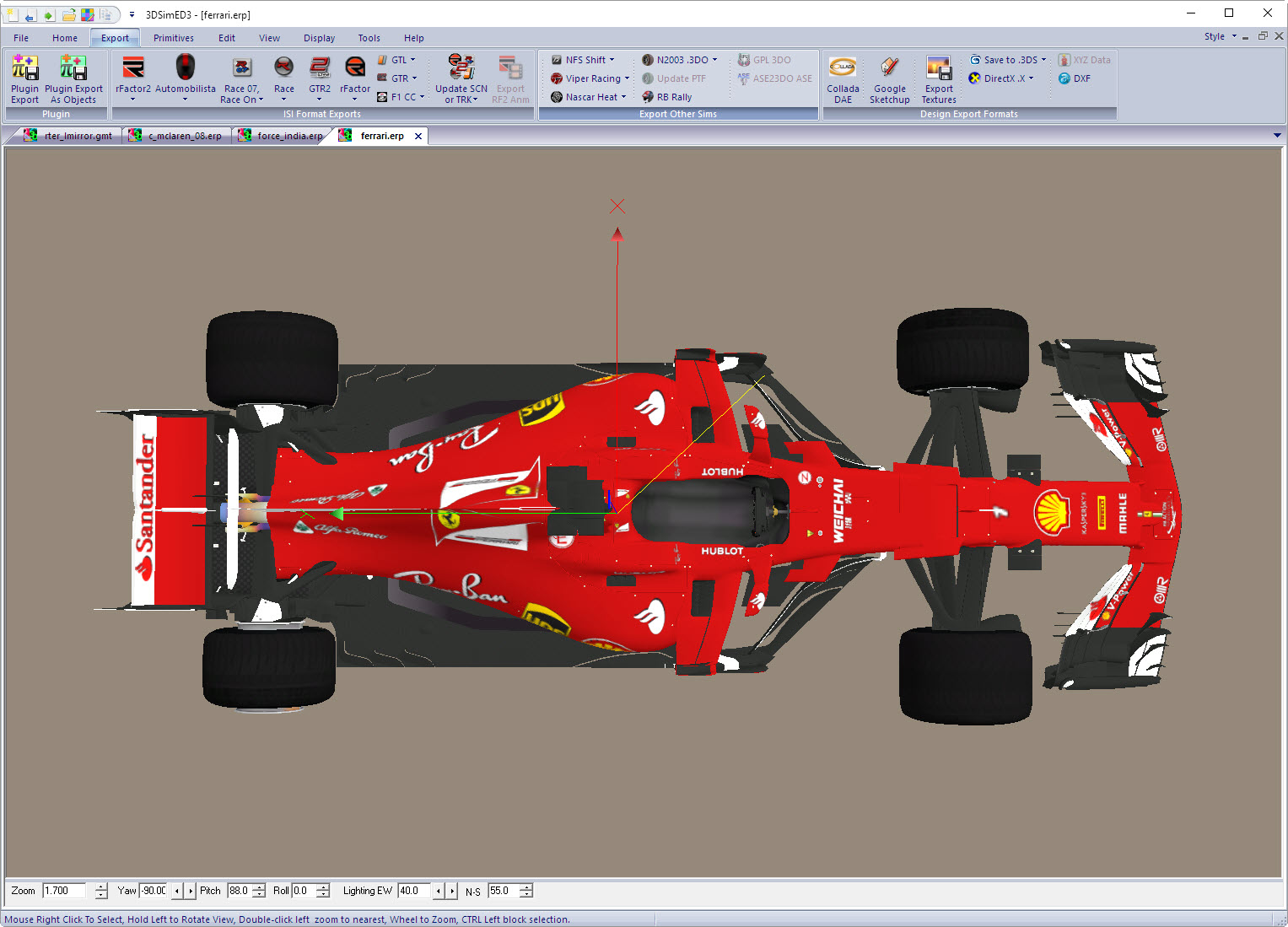 3dsimed3 importing fh3 models